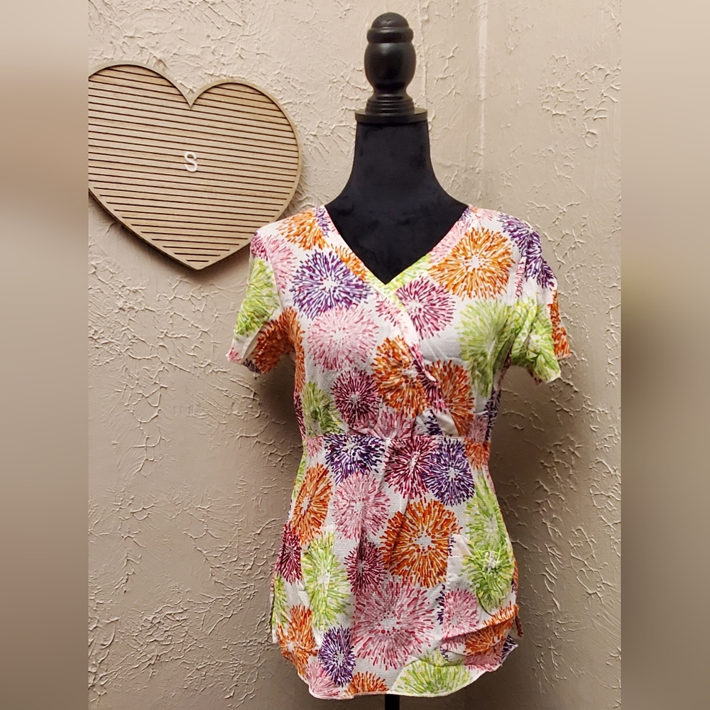 Small koi scrub top